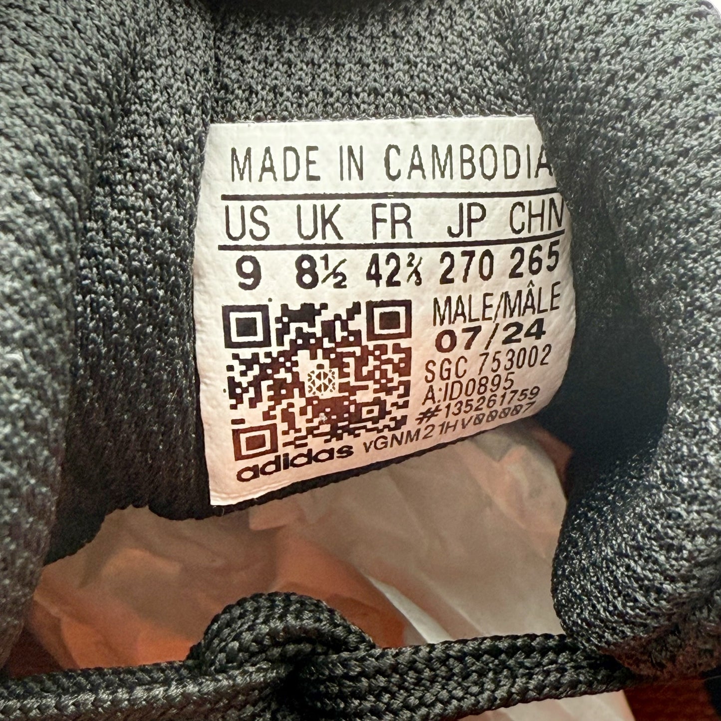 Adidas Mens Terrex Anylander Hiking Sneakers US 9 Black Athletic NIB