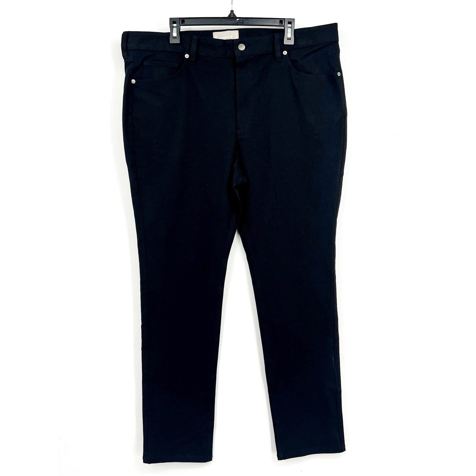 EVERLANE Men's The Performance 5-Pocket Pants 38x32 Black Chinos NWOT