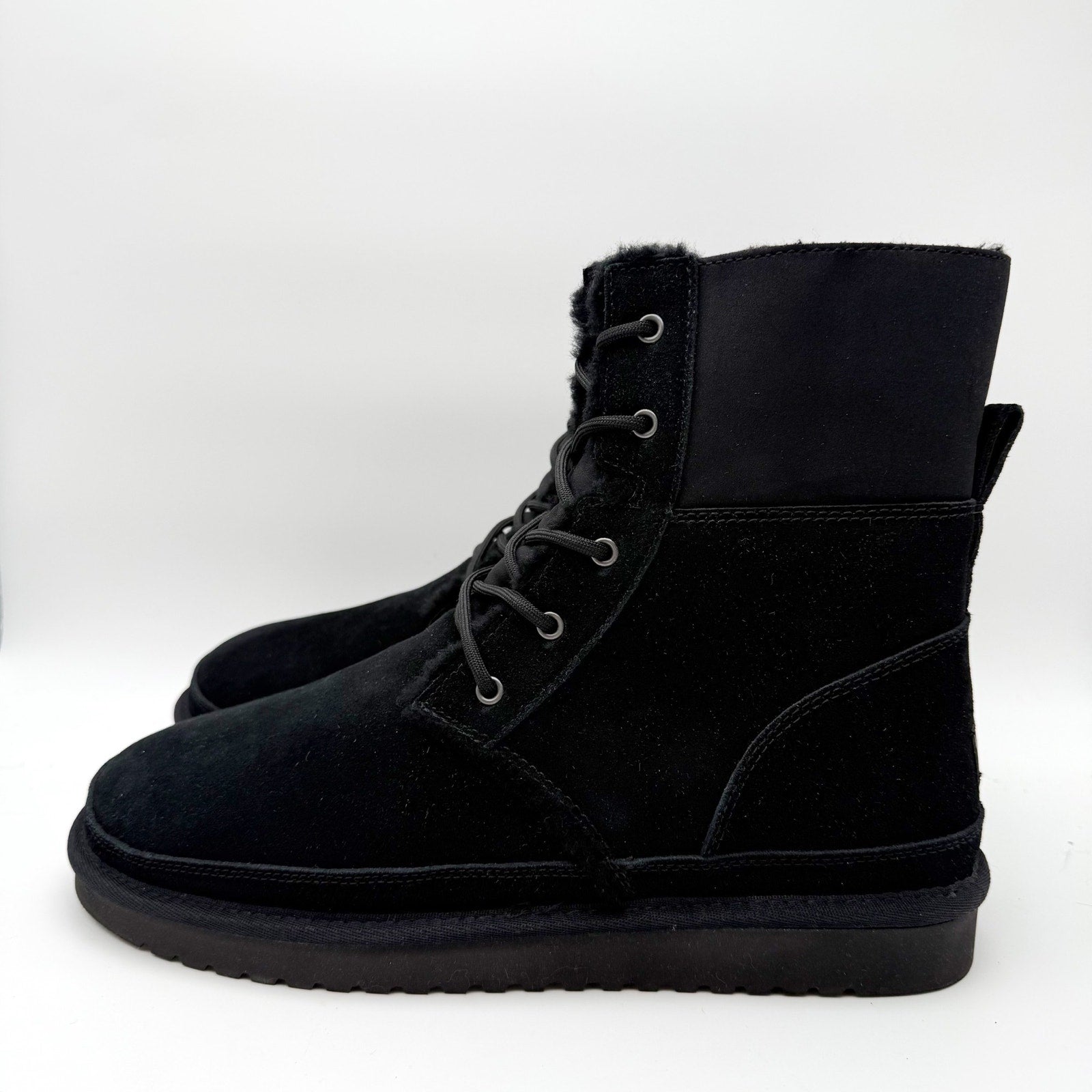 Koolaburra by UGG Womens Advay Tall Boot US 12 EU 43 Black Suede NWOB