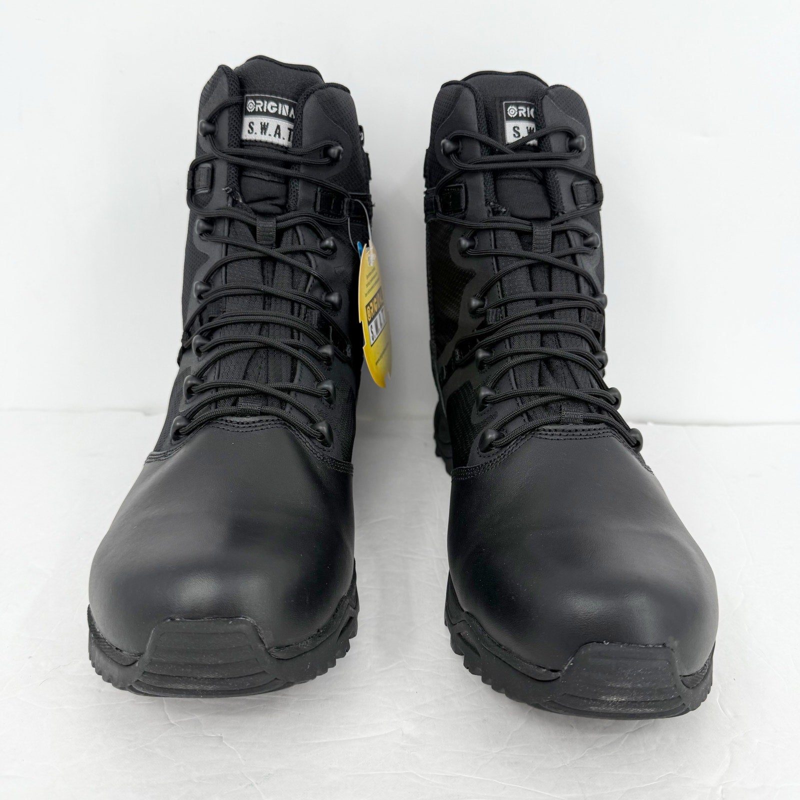 Original S.W.A.T. Mens Alpha Fury 8" Boots 16 Wide Black Waterproof Leather NIB
