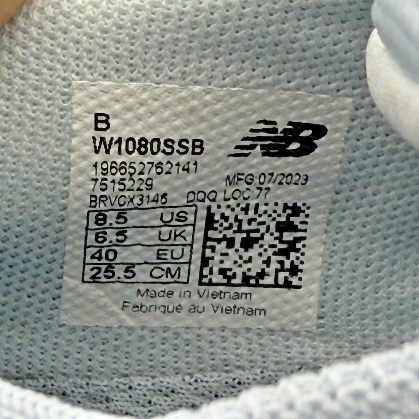 New Balance Womens Fresh Foam X 1080 Unlaced Sneakers US 8.5 M EU 40 Blue NIB