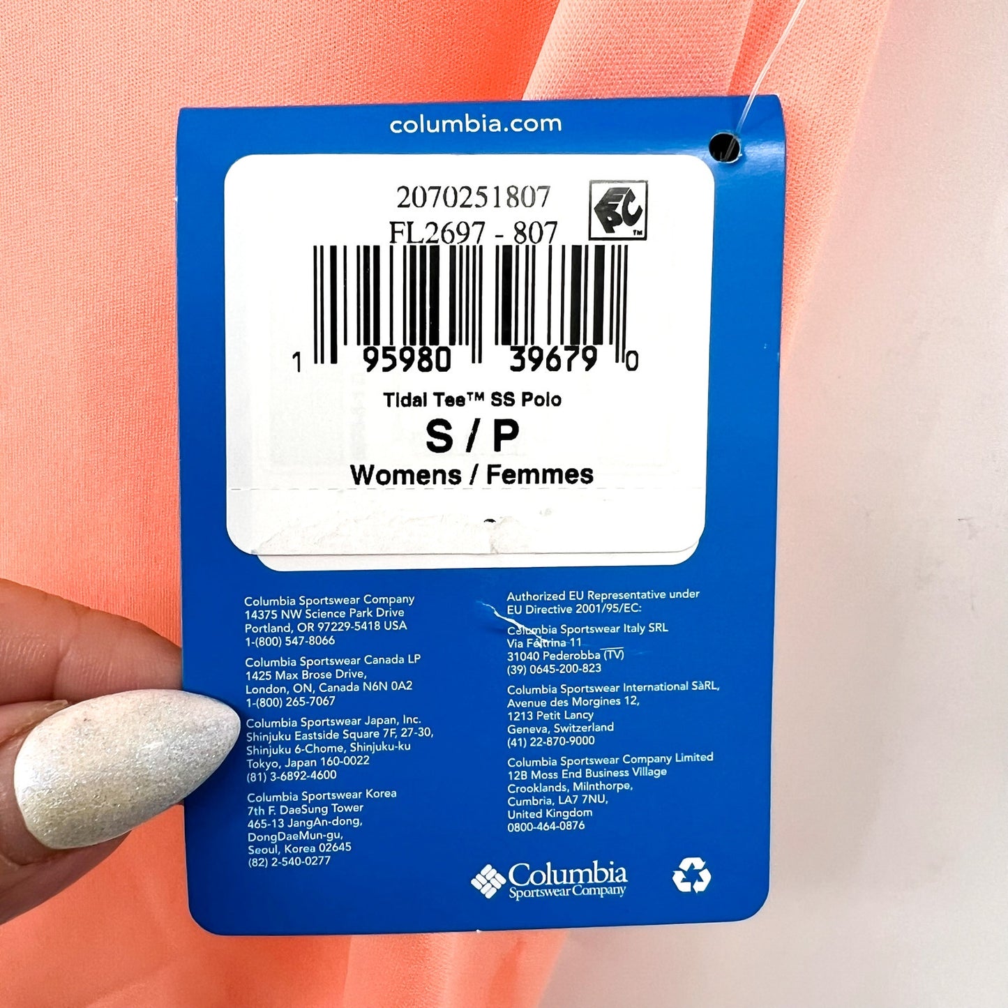 COLUMBIA Women's PFG Tidal Tee Polo Shirt Small Tiki Pink Short Sleeve NWT