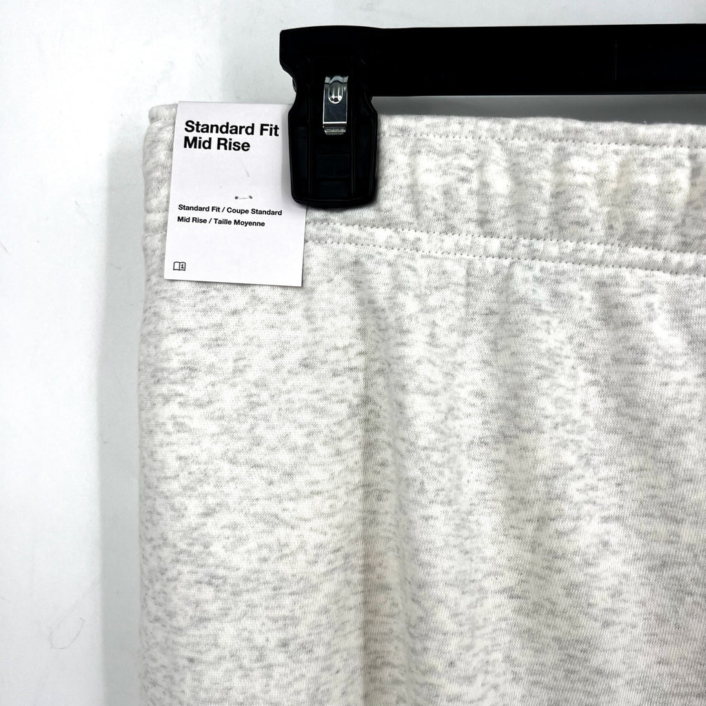 NIKE Womens Club Fleece Mid Rise Joggers US 1X Light Grey Sweatpants NWT