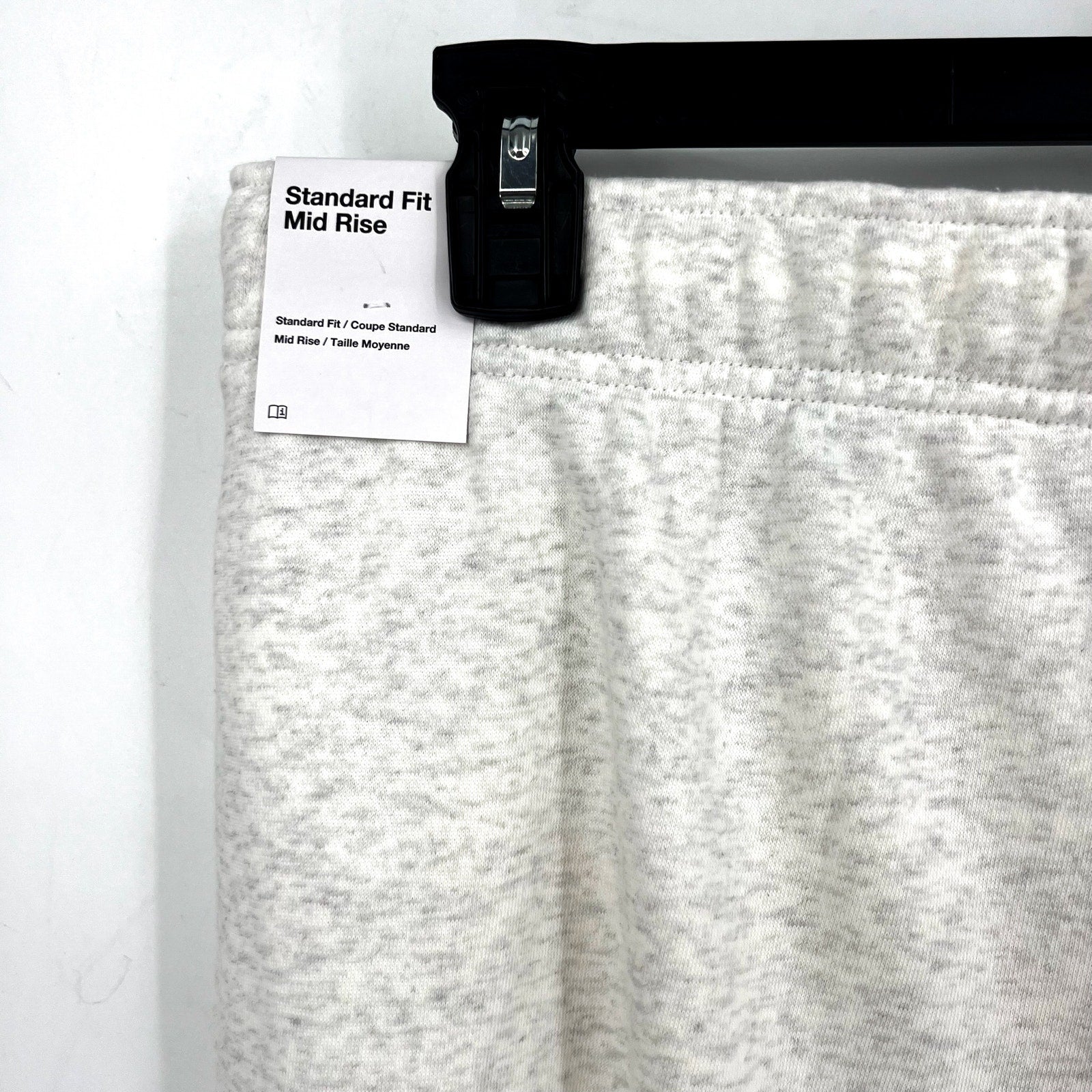 NIKE Womens Club Fleece Mid Rise Joggers US 1X Light Grey Sweatpants NWT