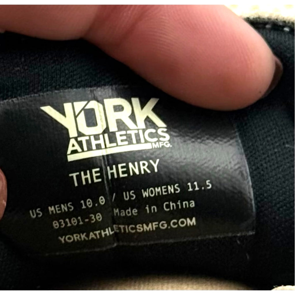 YORK Athletics Mens The Henry Runner Athletic Shoes Size 10 Bone White NIB