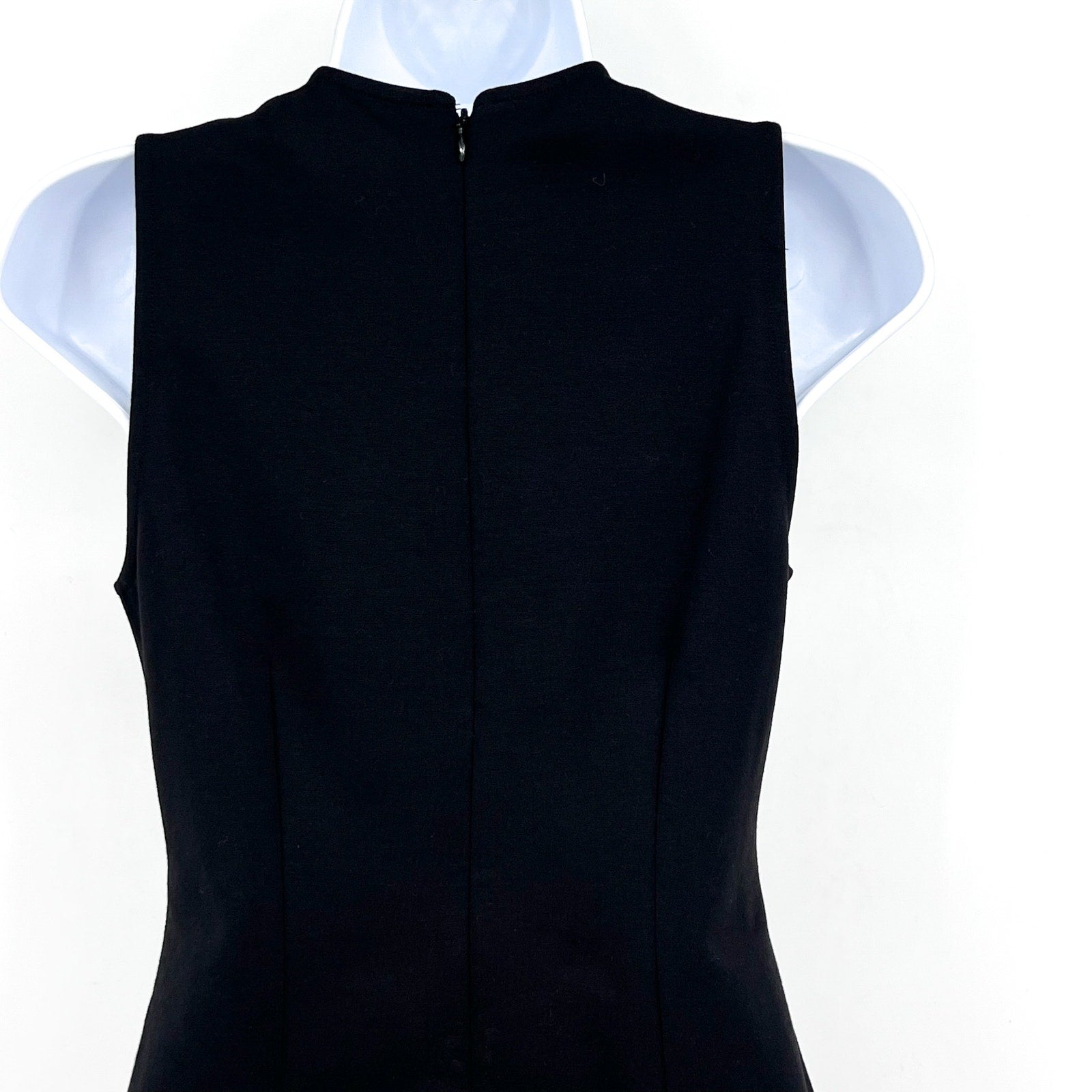 EVERLANE Women's The Dream '90s Shift Dress Medium Black Sleeveless Stretch NWT