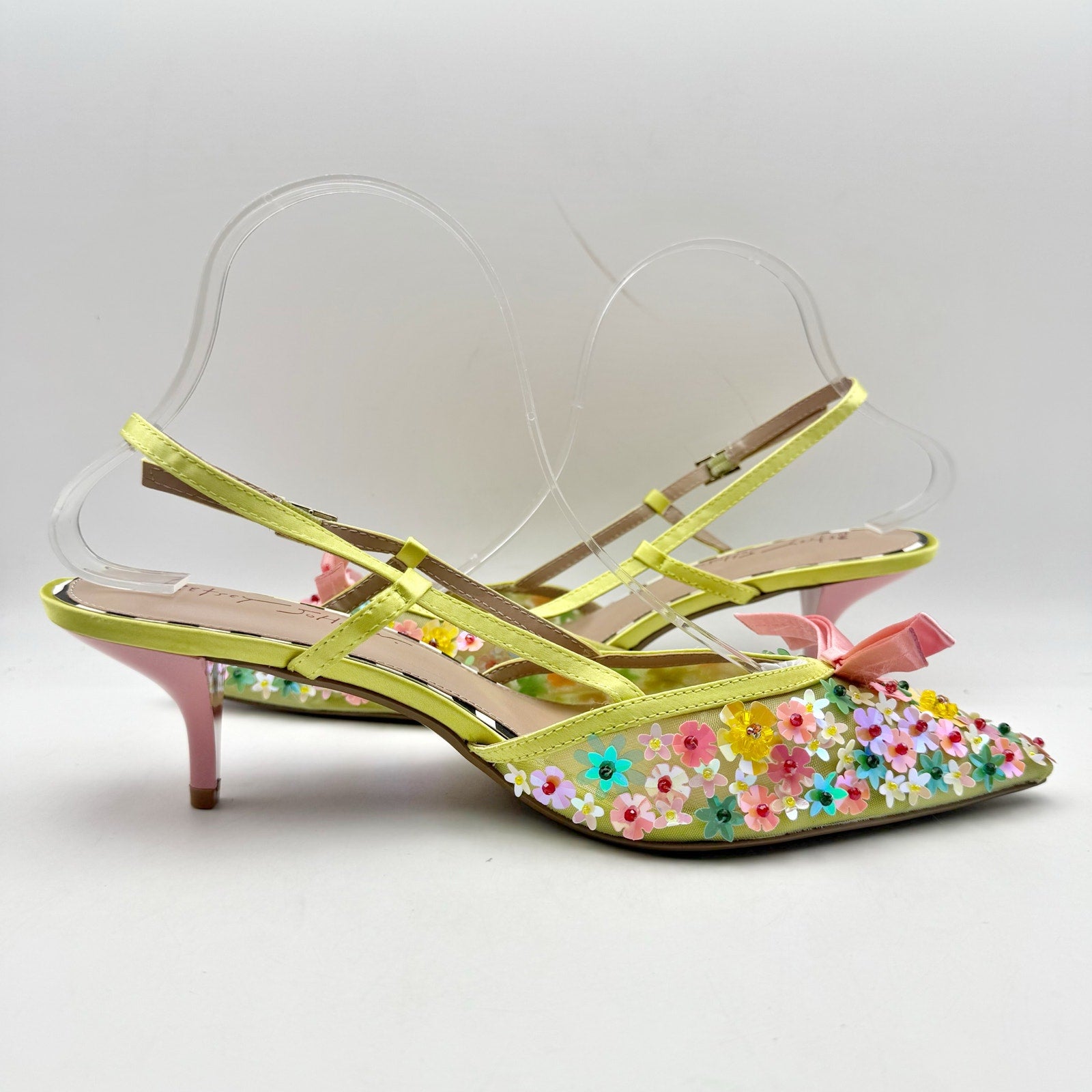 Blue by Betsey Johnson Womens Sadyy Heel US 11 M Multicolor Vegan Leather NWOB
