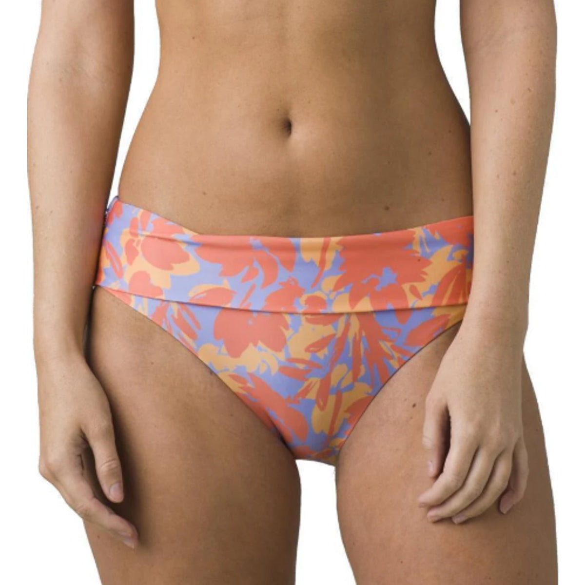 PRANA Women's Marta Bikini Bottom XS Pink Morning Glory Bloom Hipster NWT