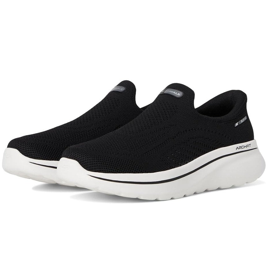 Skechers Womens Performance GO Walk Slip In Sneakers US 11 Black Arch Fit NIB