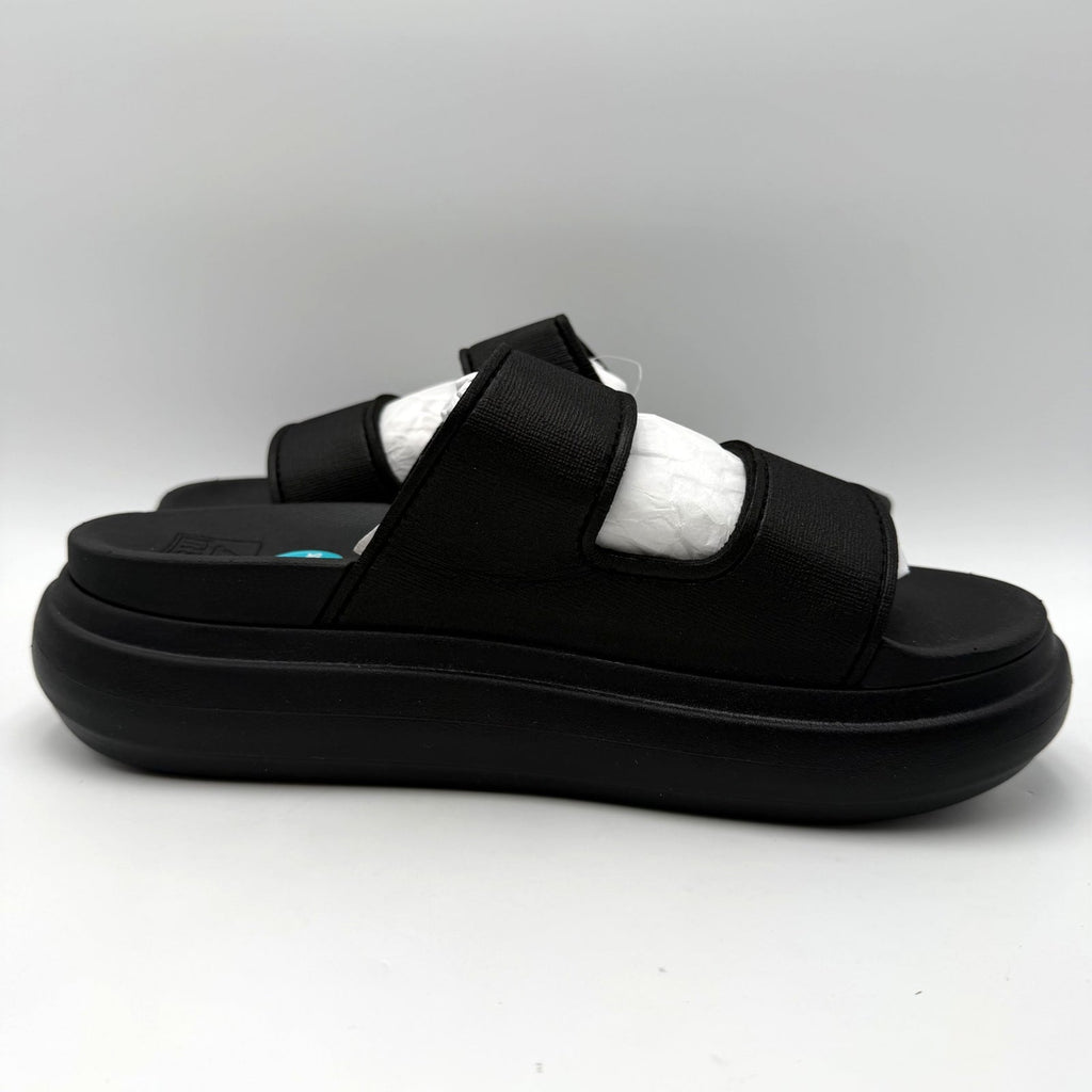 Reef Womens Cushion Bondi 2 Bar Slide Sandals Size 10 EU 41 Black Platform NWT