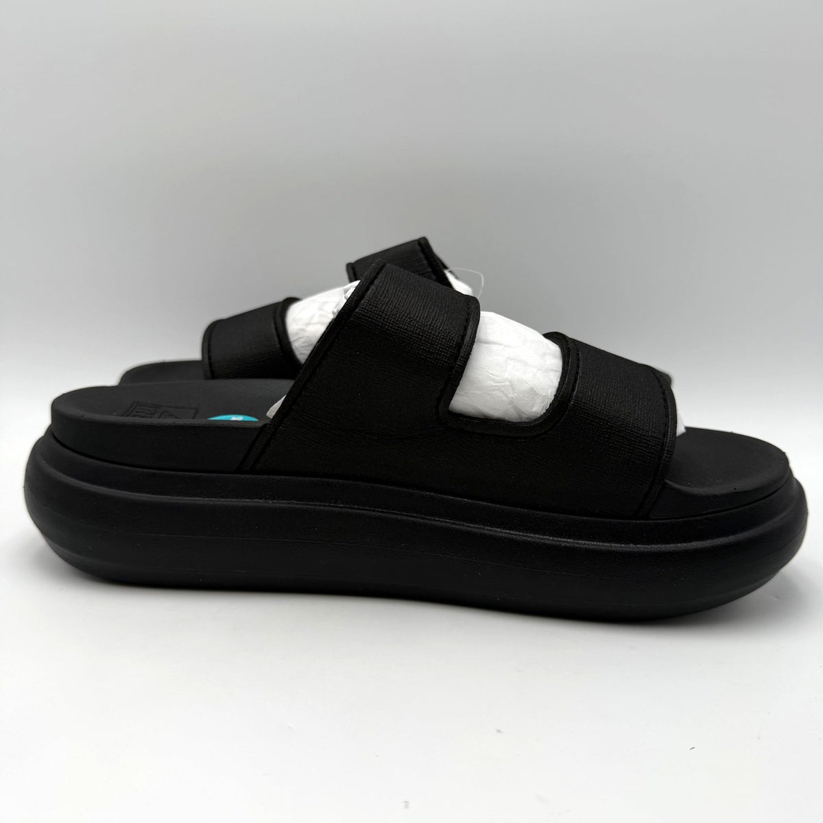 Reef Womens Cushion Bondi 2 Bar Slide Sandals Size 10 EU 41 Black Platform NWT