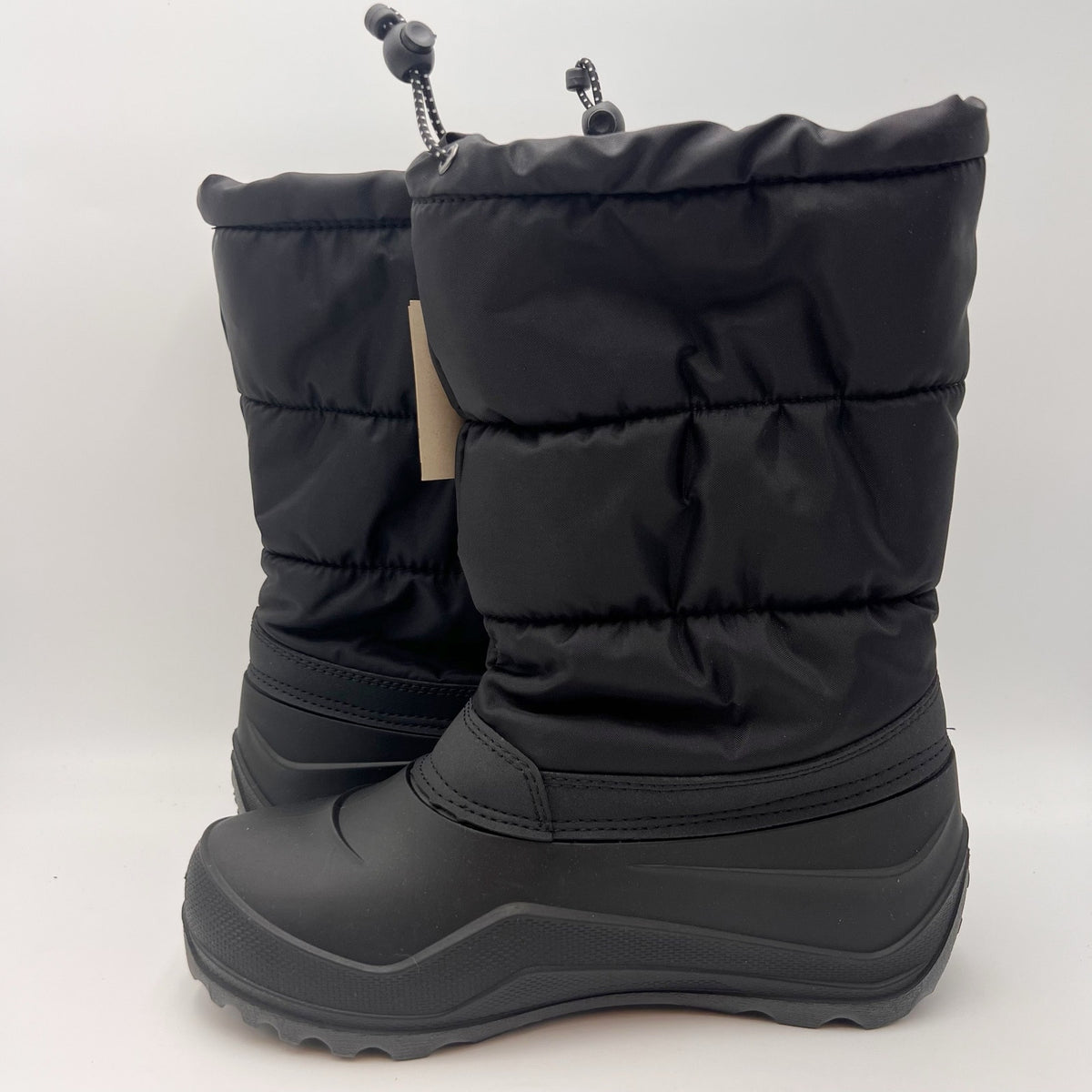 Kamik Big Kids Snowcozy Winter Boots Size 6 EU 38 Black Waterproof NIB