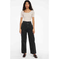 LACAUSA Women's Aiden Trouser Jeans Size 2 Black Mineral Wash Mid Rise NWT