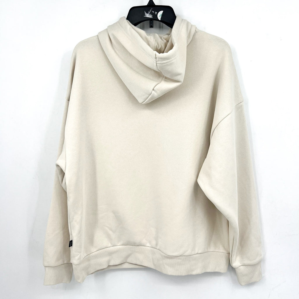 PUMA Women's Essentials+ Floral Vibes Fleece Hoodie Medium Cream Sweatshirt NWT