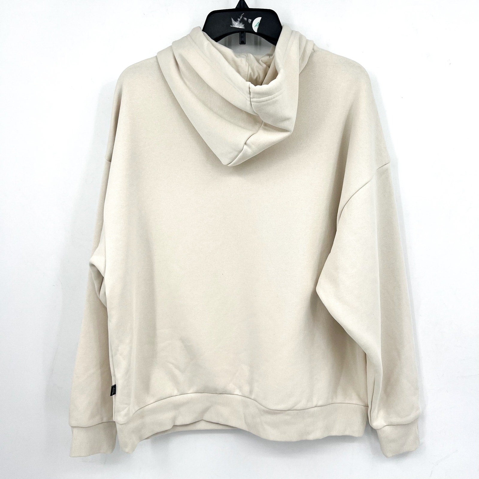 PUMA Women's Essentials+ Floral Vibes Fleece Hoodie Medium Cream Sweatshirt NWT