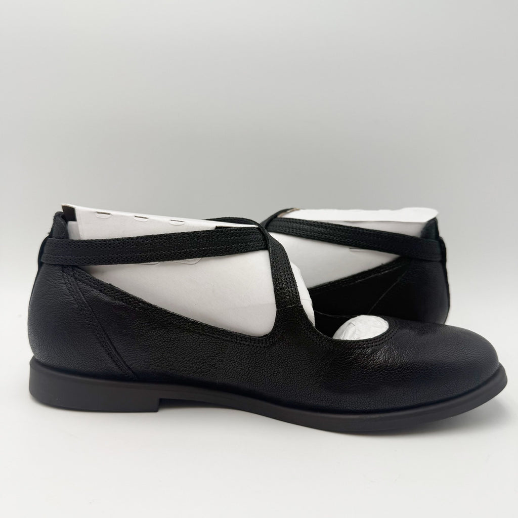 Lucky Brand Womens Necia Mary Jane Flats Size 7.5 M Black Leather NWOB