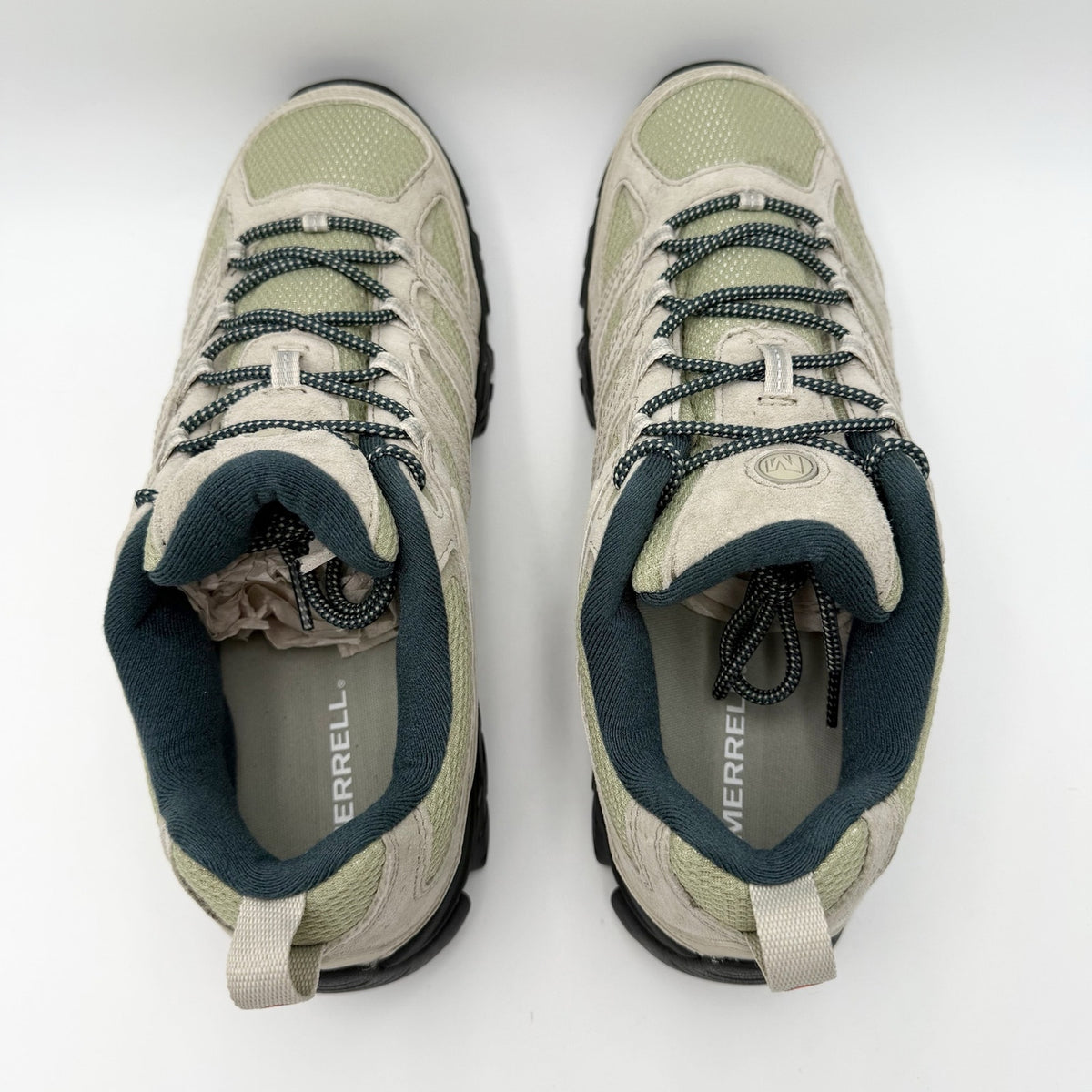 Merrell Mens Moab 3 Hiking Shoes Size 11.5 EU 46 Tan Green Suede J038307 NIB