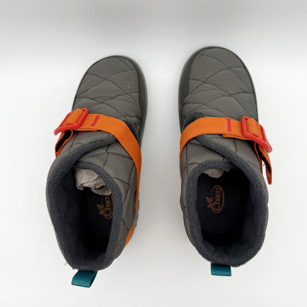 Chaco Kids Ramble Puff Booties US 2.5 M EU 33.5 Grey Orange Water Resistant NIB