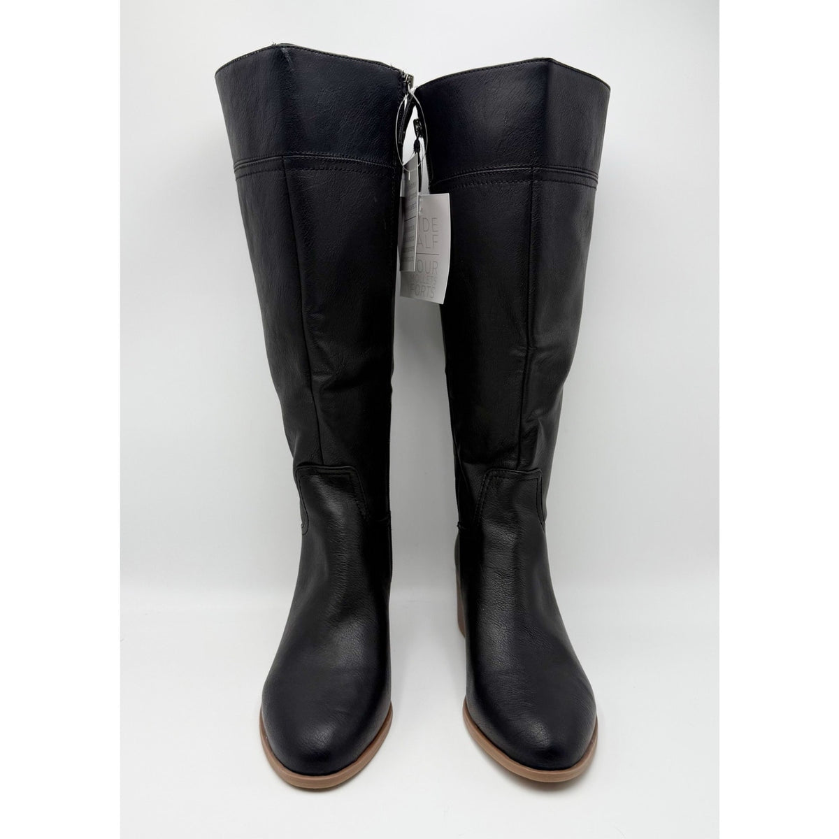 Dr. Scholls Womens Adeline Knee High Boots Size 7.5 M WIDE CALF Black NIB
