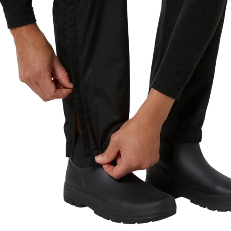 HELLY HANSEN Women's Vancouver Rain Pants Large Black Waterproof Windproof NWT