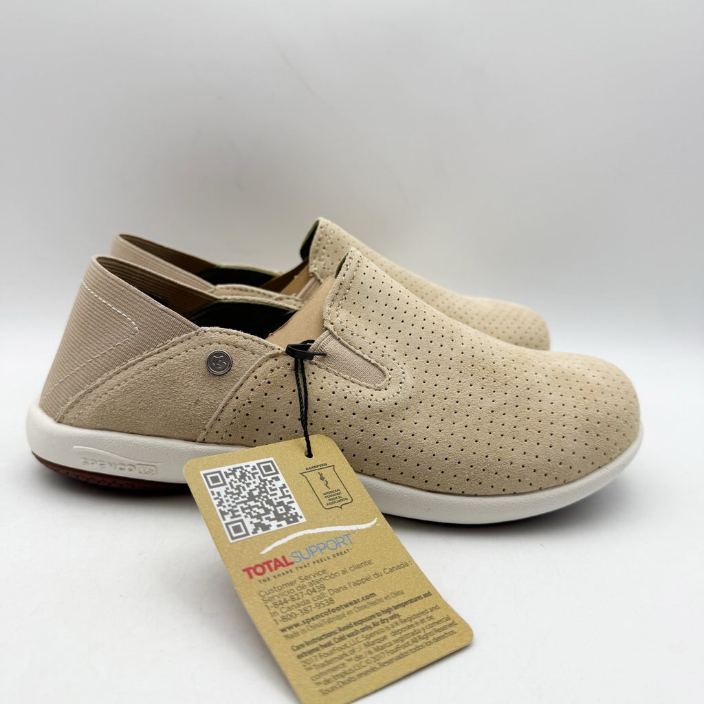 Spenco Waco Womens Siesta Convertible Shoes SIZE 6 Tan Suede Casual NIB