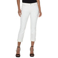 LIVERPOOL Charlie Crop Skinny Jeans Size 25 US 0 Bone White Cuff High Rise NWT