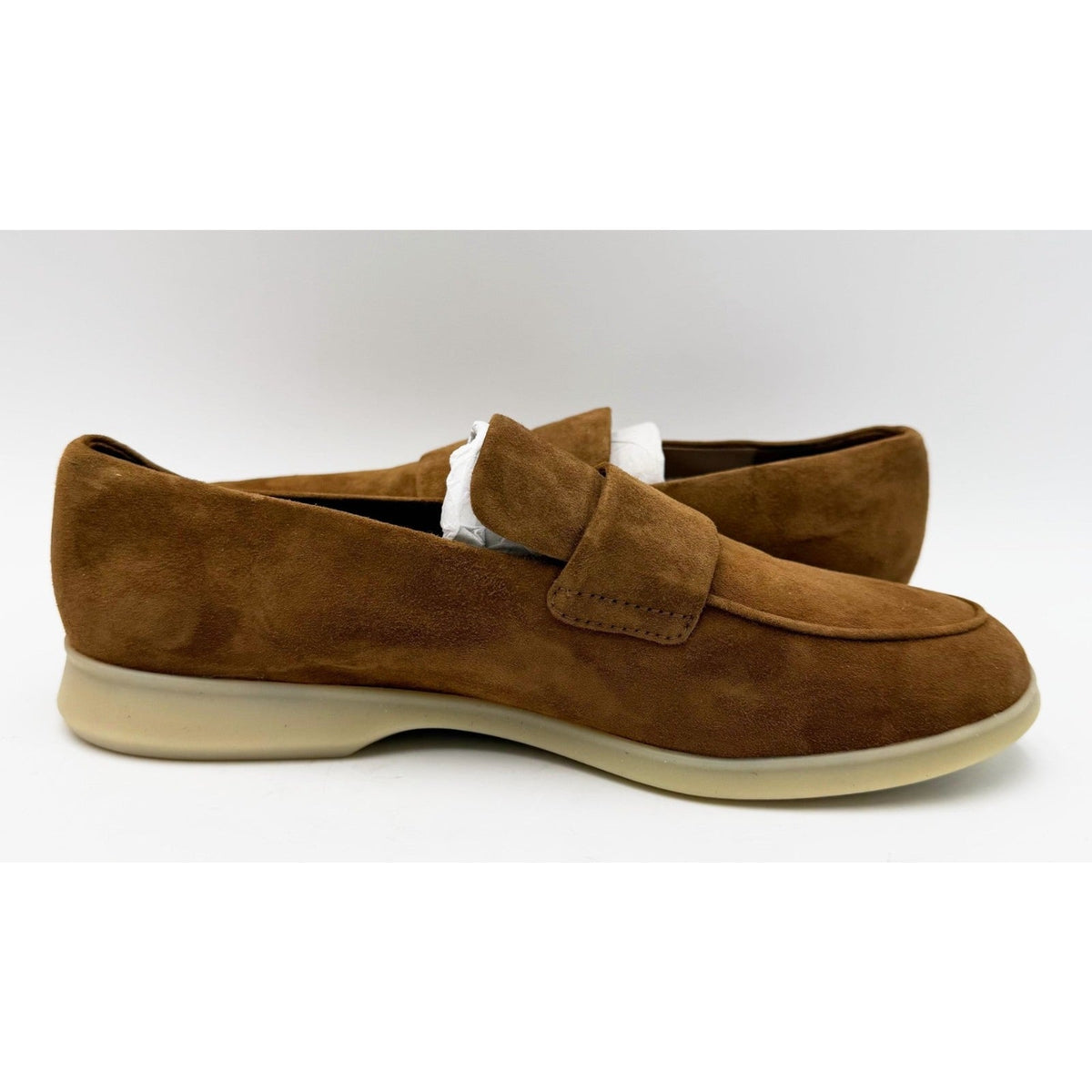 Vince Womens Big Sur Suede Slip On Loafers Size 8 EU 38.5 Brown Elm Wood NWOB