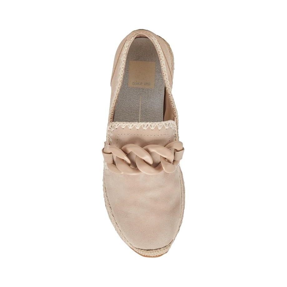 Dolce Vita Womens Jhenee Platform Espadrille Loafers Size 8.5 Beige Suede NIB