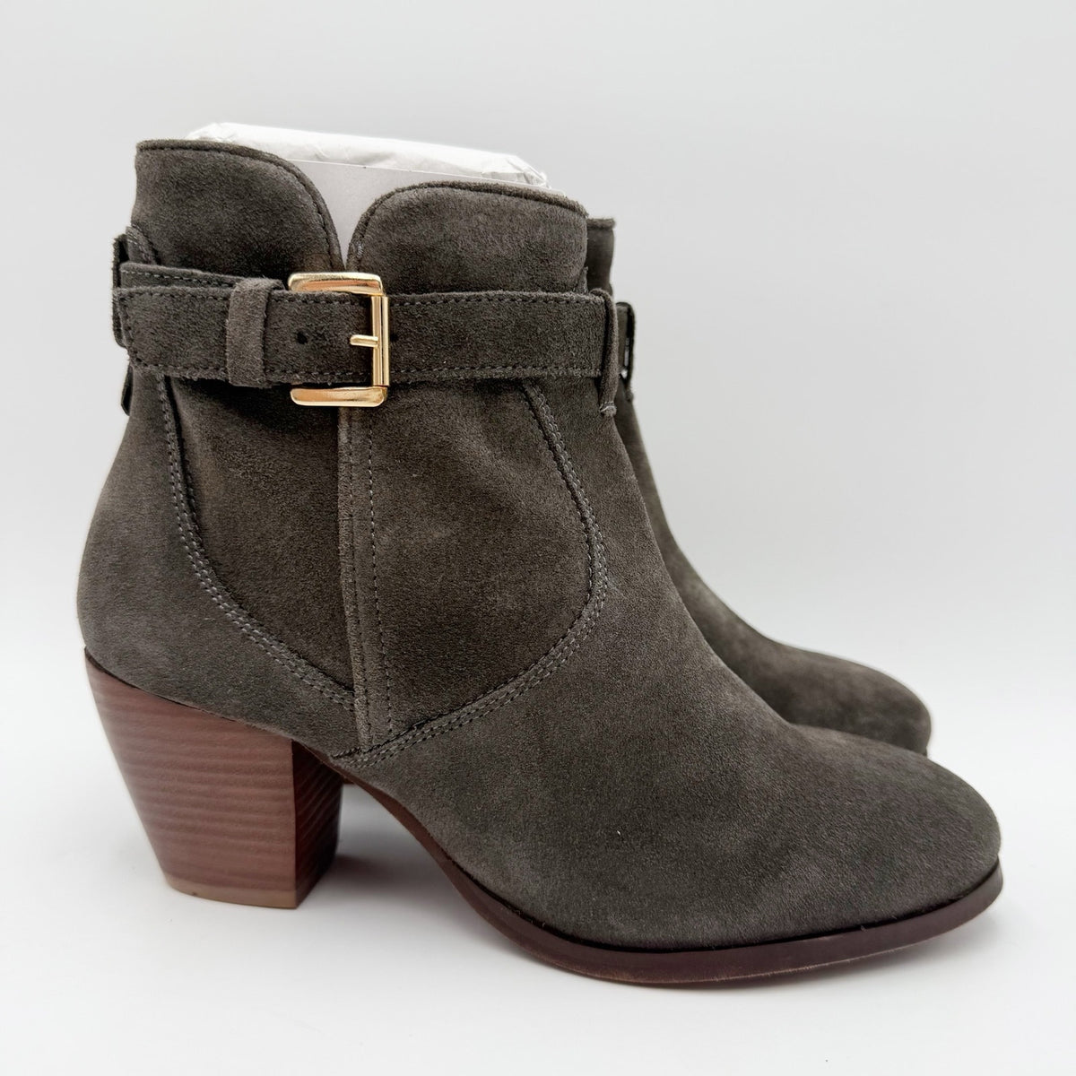 Diba True Womens Margaux Ankle Bootie Size 7 Grey Suede NWOB