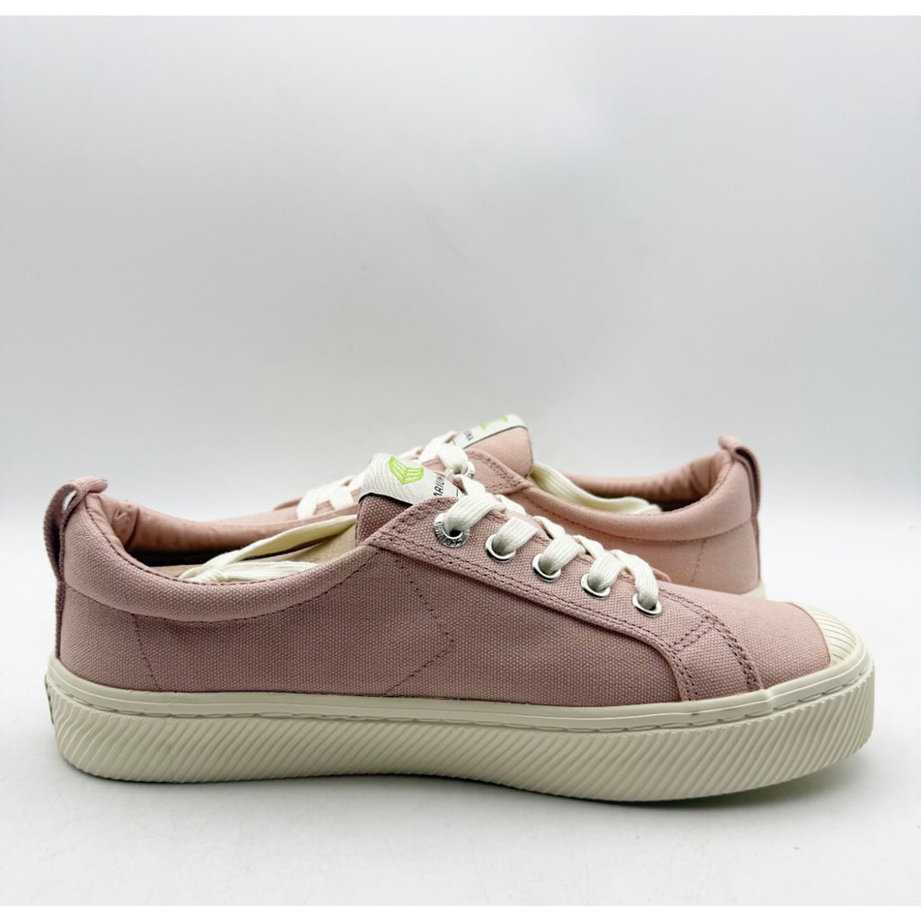 Cariuma OCA Low Casual Sneakers Mens 8 Womens 9.5 Rose Pink White Canvas NIB