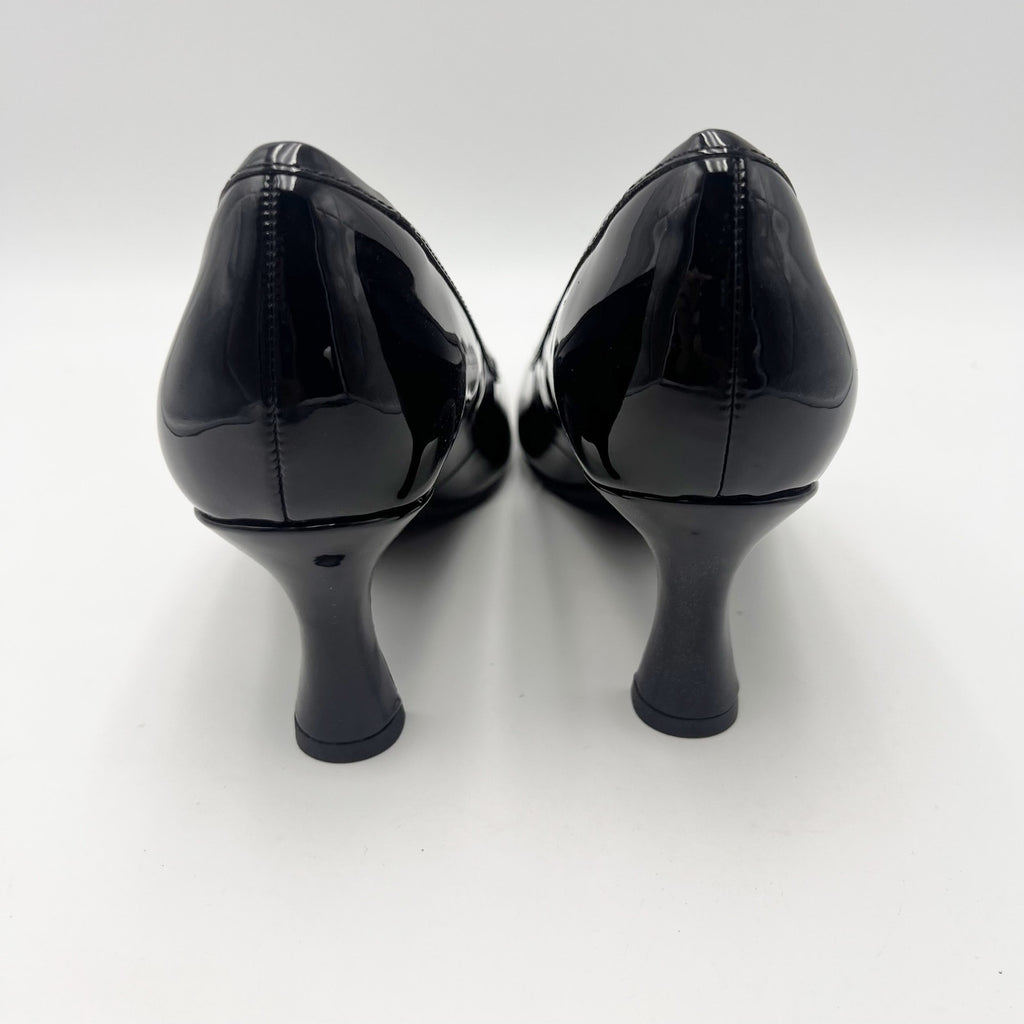 Clarks Womens Kataleyna West Heels Size 7 M Black Patent Leather Pumps NIB