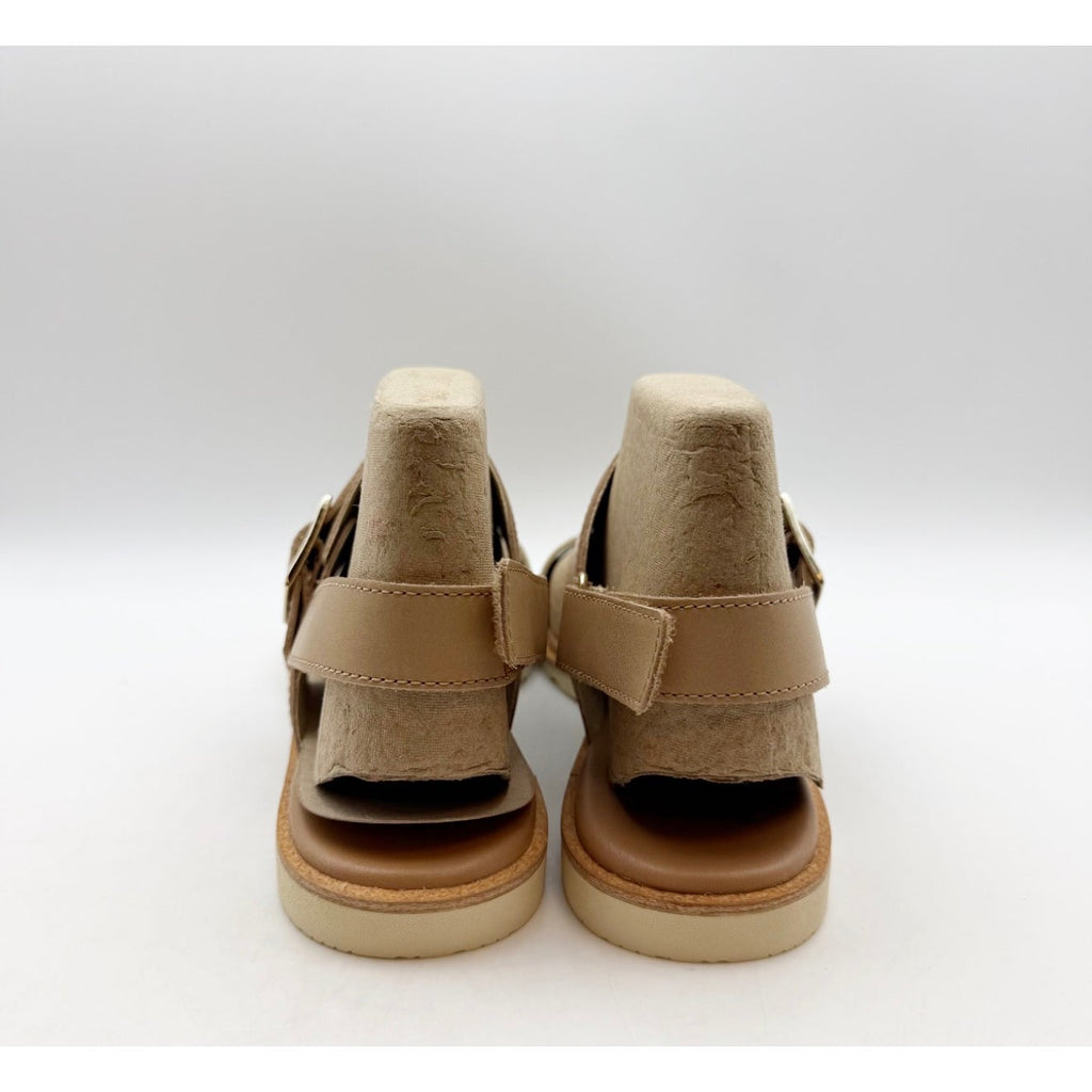Sorel Women's Ella III Slingback Sandals Size 9 Honest Beige Honey White NIB