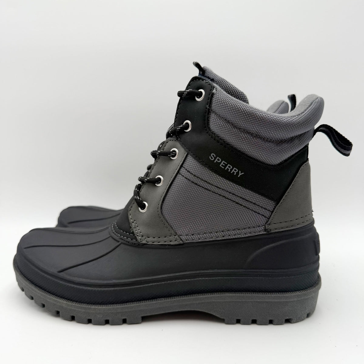SPERRY Kids Storm Hopper Winter Boots Size 5 EU 37 Grey Black NWOB