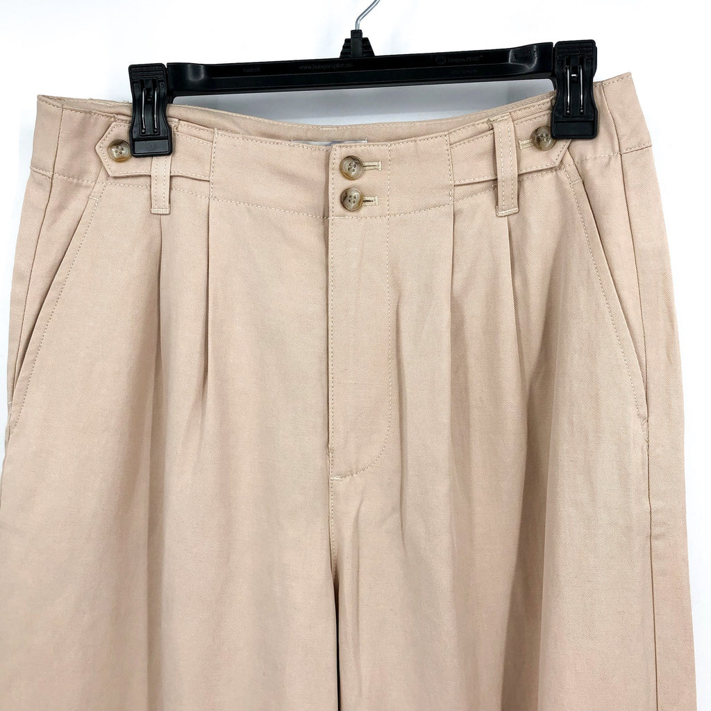 MADEWELL Women's The Harlow Pants Size 6 Tan Harvest Moon Wide Leg NG521 NWT