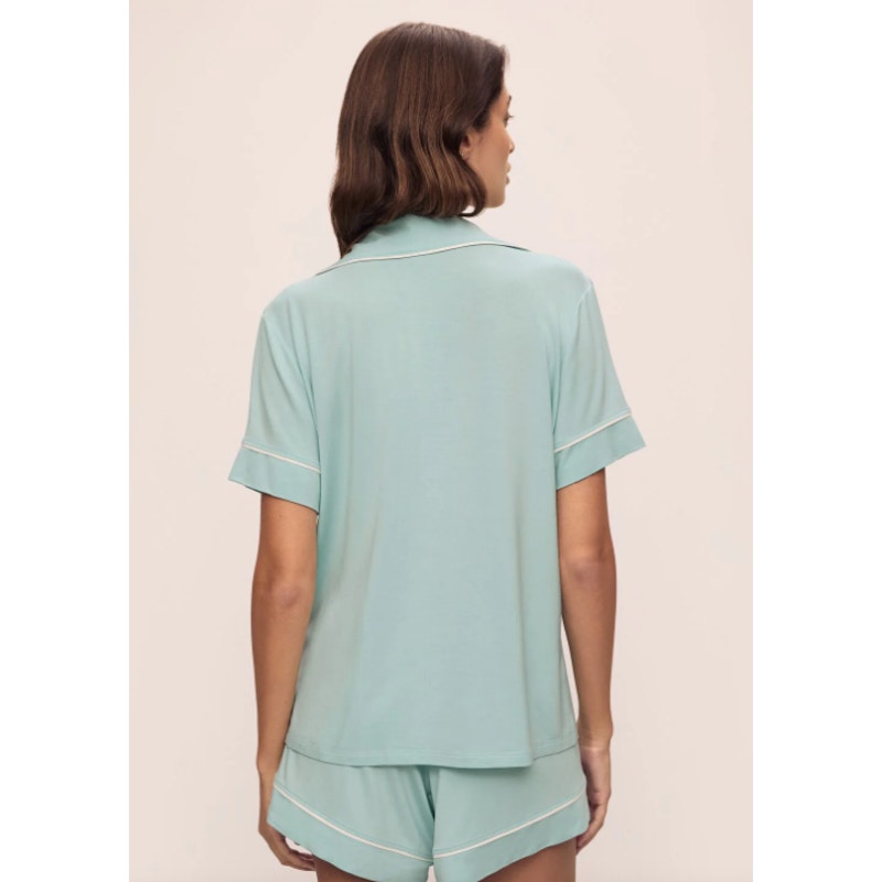 EBERJEY Giselle Relaxed Shorts PJ Set Small Canal Blue Tencel Modal NWT
