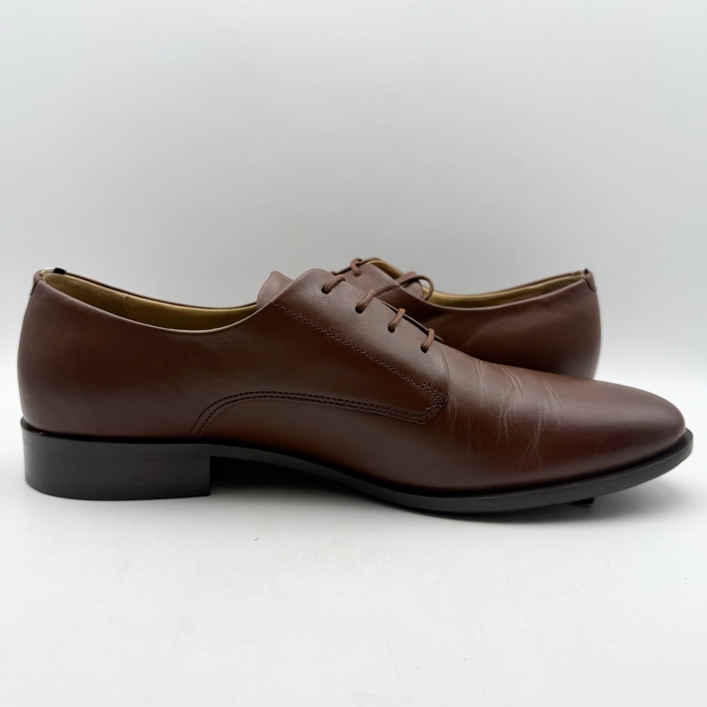 BOSS Mens Colby Derby Dress Shoes US 11 M EU 44 Brown Leather NIB