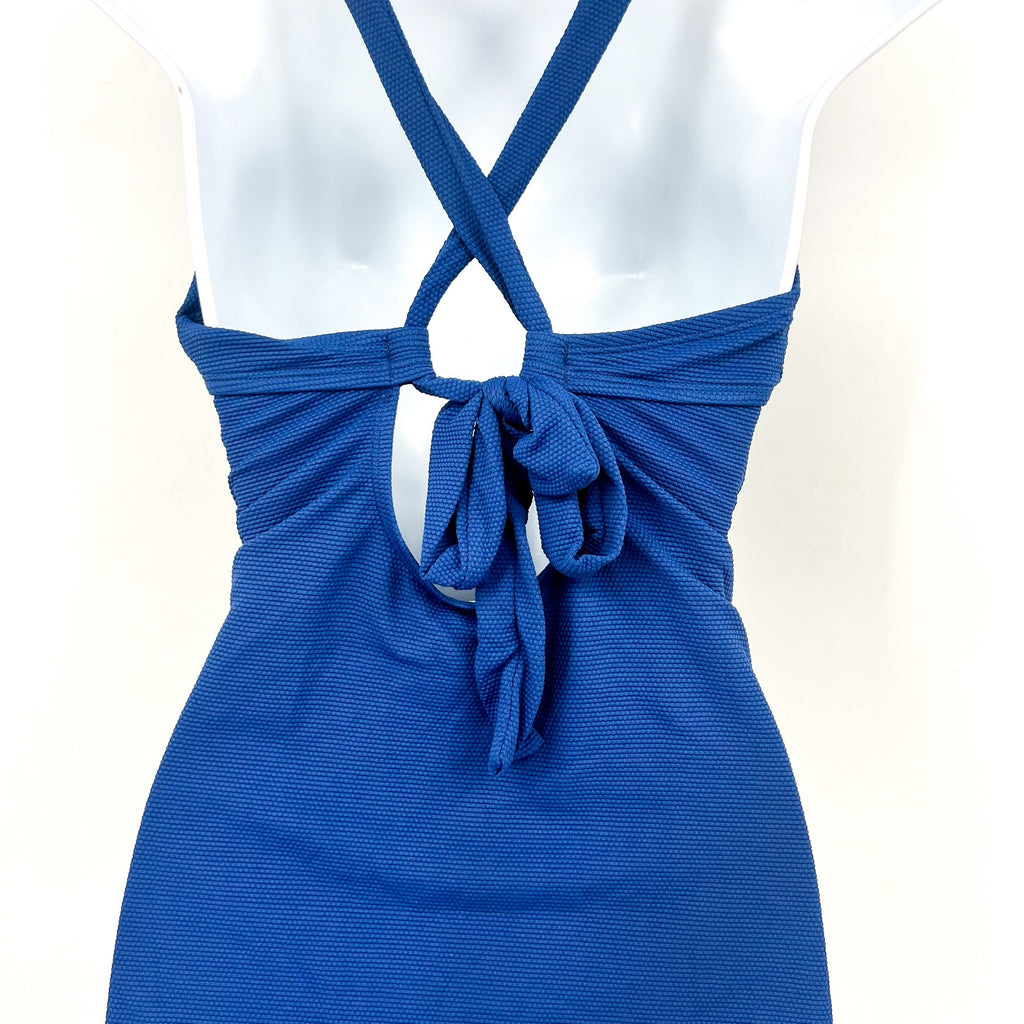 TOMMY BAHAMA Island Cays Gold Ring One-Piece Swimsuit 12 Blue Indigo tide NWT