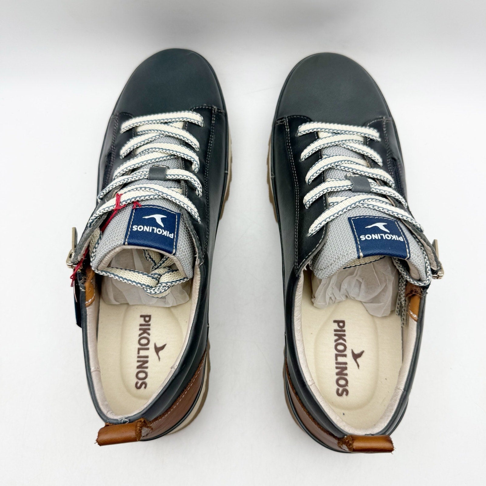 Pikolinos Womens Vigo W3W-6979 Sneakers EU 39 US 8.5-9 Blue Ocean Leather NIB