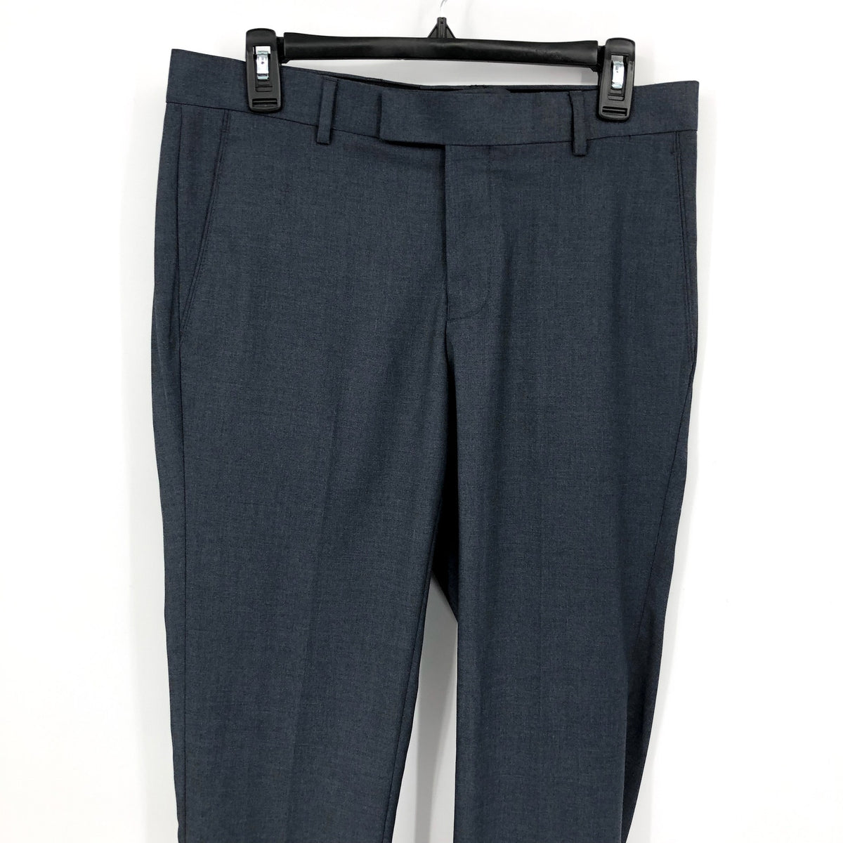 SOUL OF LONDON Men's Slim Fit Dress Pants Size 31R Gray Flat Front NWOT