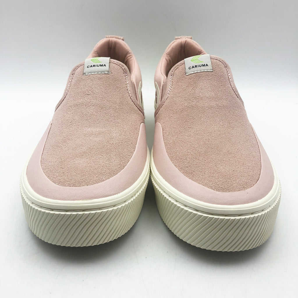 Cariuma Womens Skate Pro Slip On Sneakers Size 7 Rose Pink Suede NIB