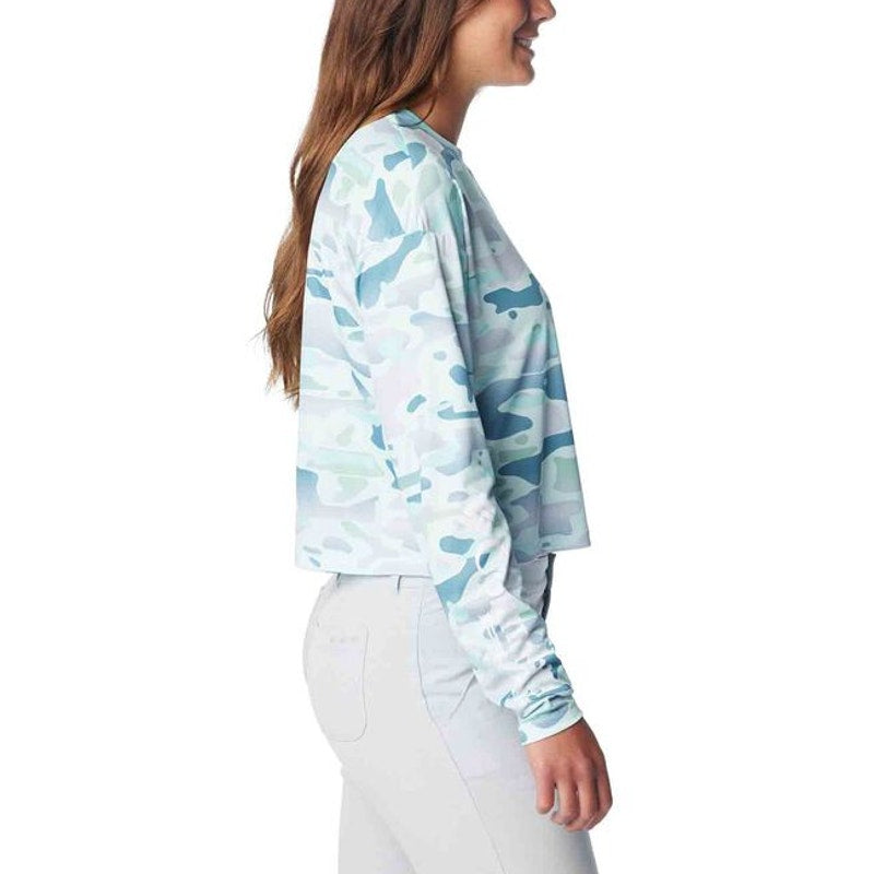 Columbia Women's Super PFG Tidal Light Shirt XS Blue Icy Morn Watershed NWT