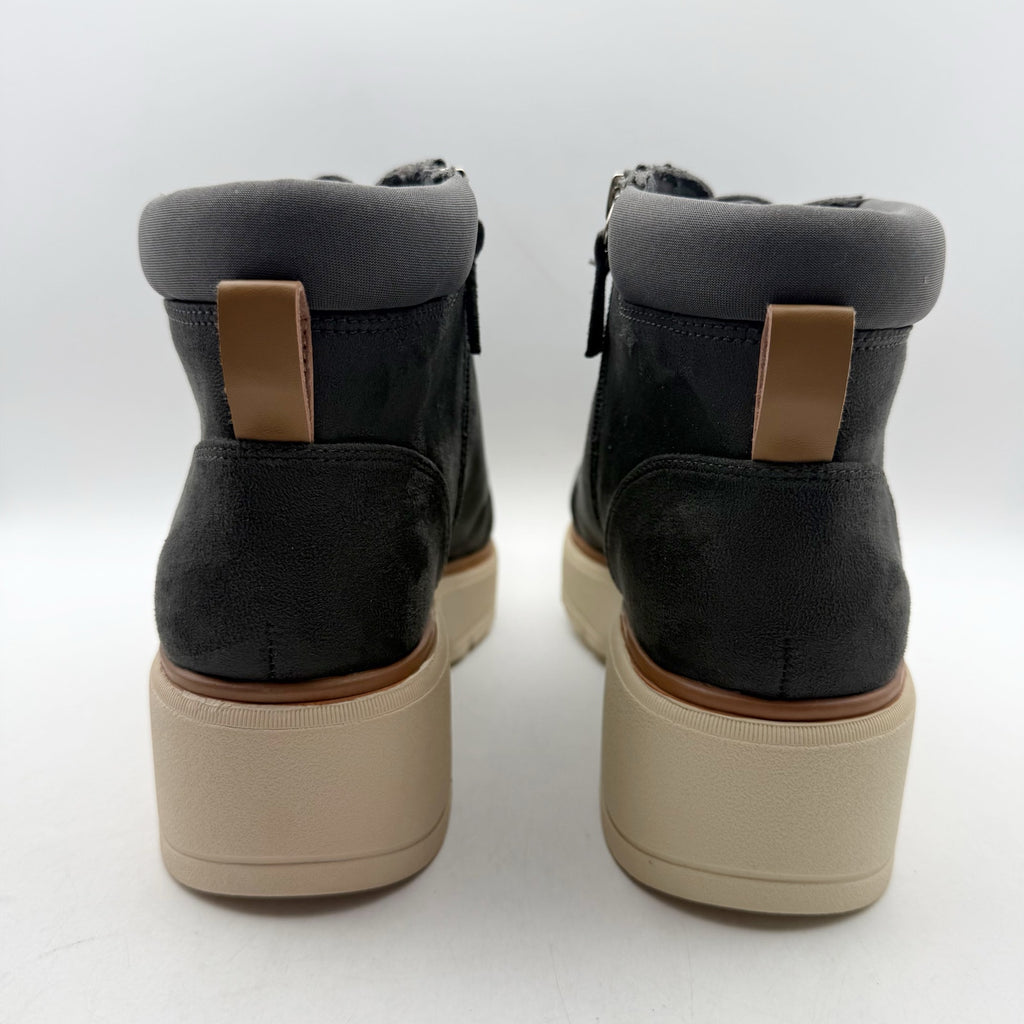Dr. Scholls Womens Nice Day Max Alpine Ankle Boots Size 10 M EU 41 Grey NIB