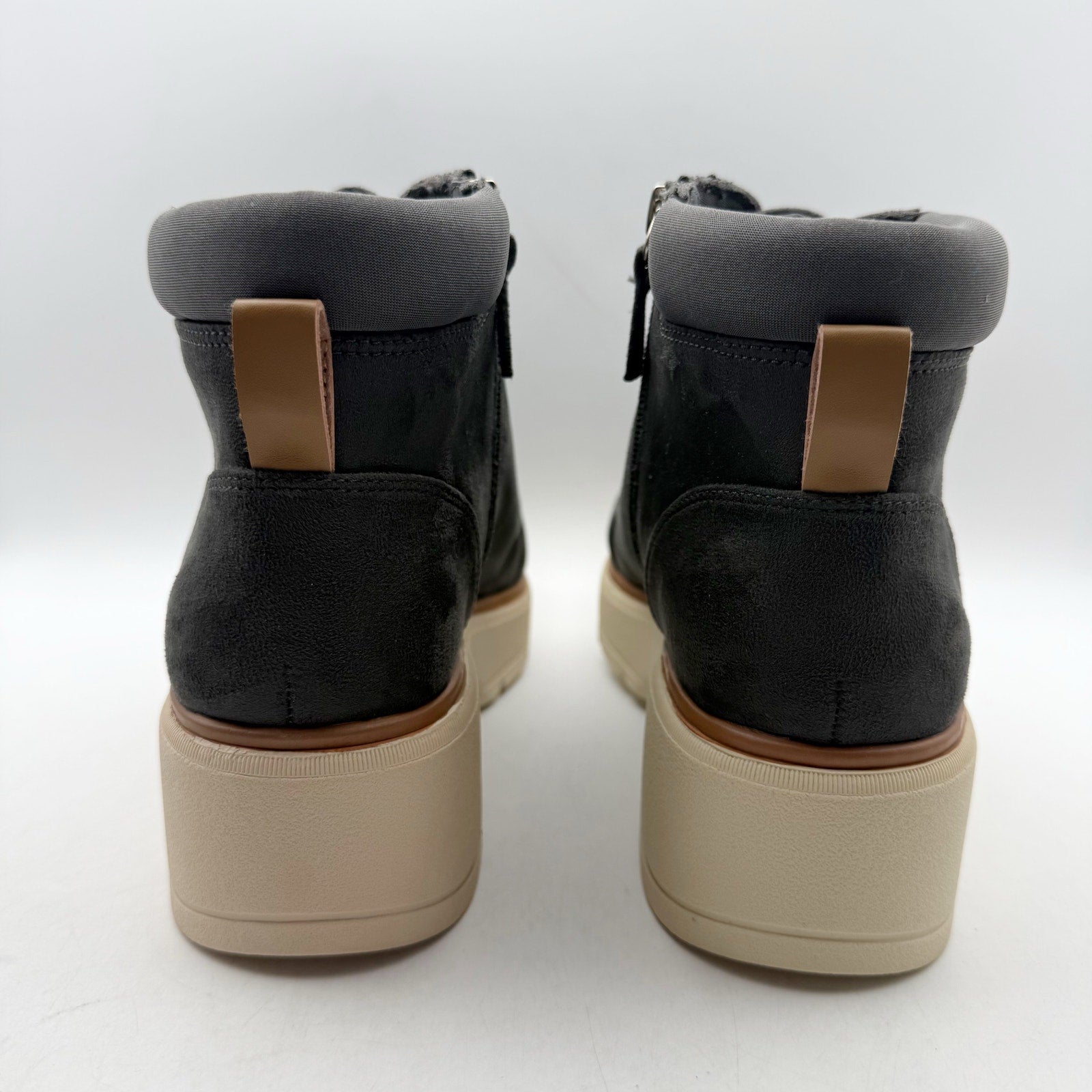 Dr. Scholls Womens Nice Day Max Alpine Ankle Boots Size 10 M EU 41 Grey NIB