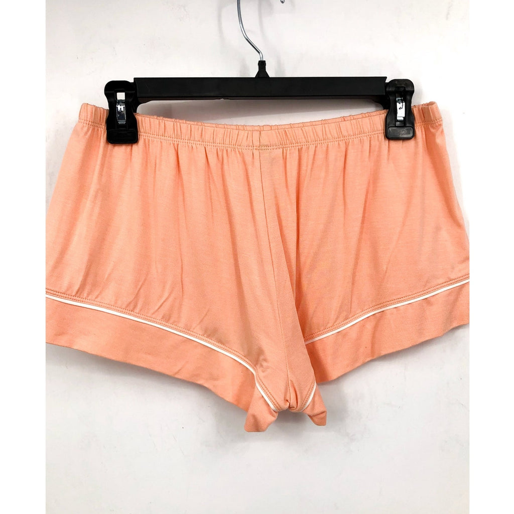 EBERJEY Gisele Shortie Short PJ Set Small Peach Parfait Ivory TENCEL Modal NWT