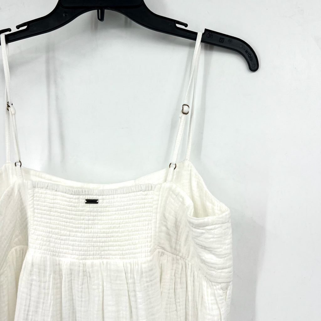 O'NEILL Women's Hadia Mini Slip Dress Medium White Gauze Lightweight Summer NWT