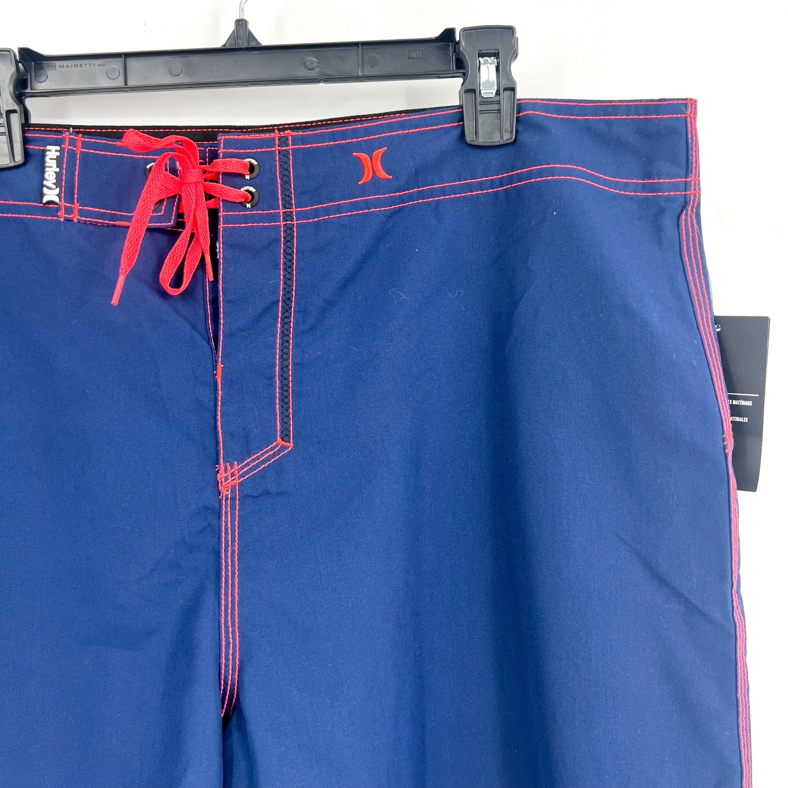 HURLEY Mens Standard One and Only Board Shorts 2.0 Size 38 Navy Neon Pink NWT