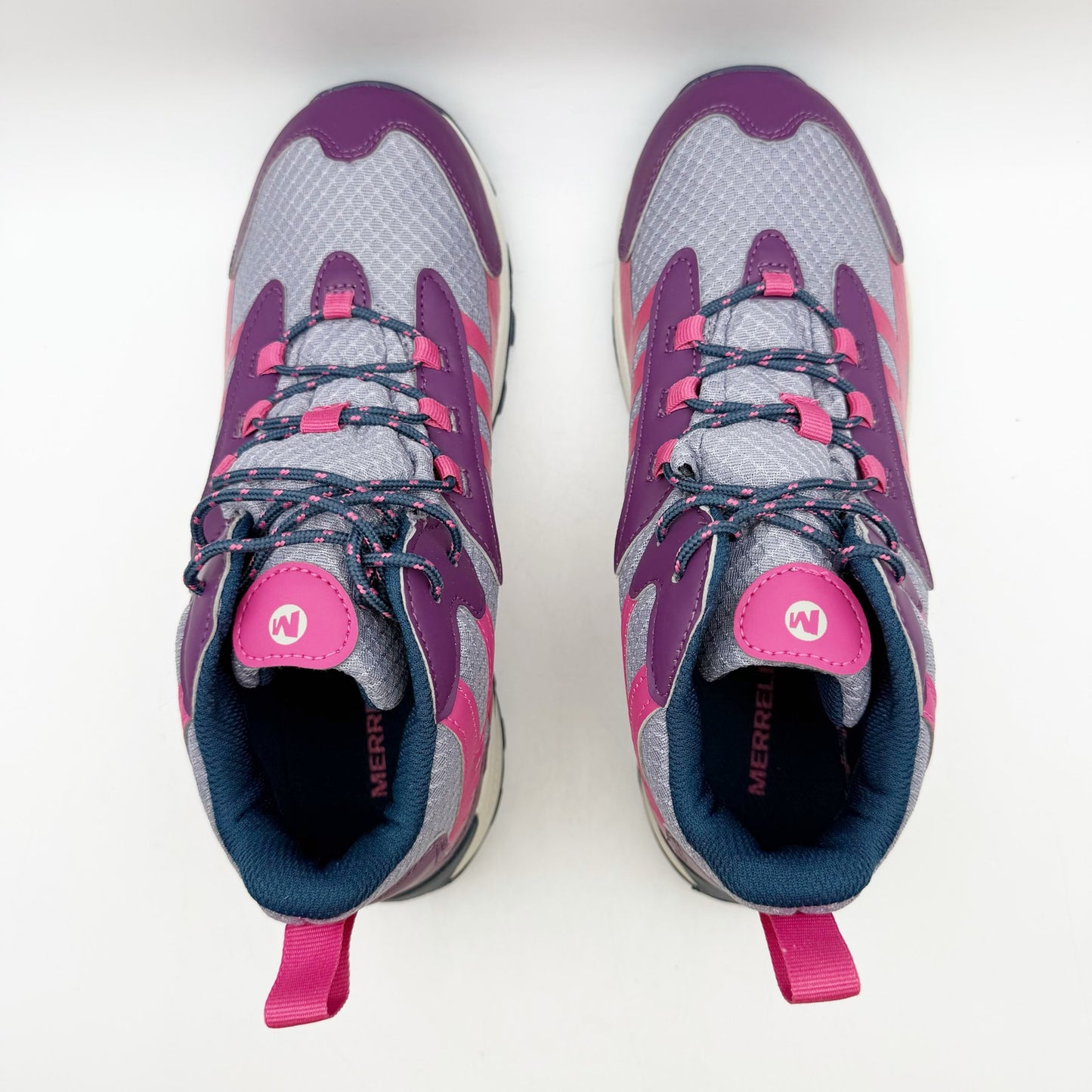 Merrell Kids Moab Speed 2 Mid Hiking Sneakers US 7 M Pink Purple Waterproof NIB