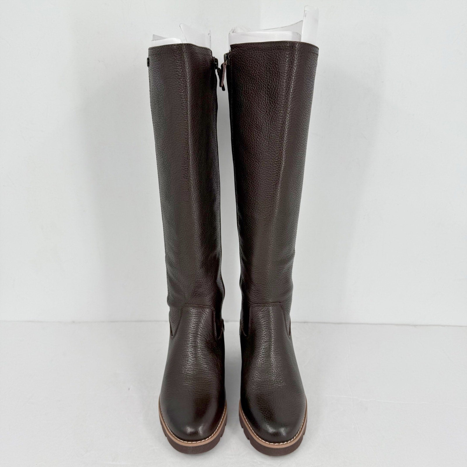 VIONIC Womens Ashland High Shaft Boots US 5 EU 35 Brown Leather NWOB