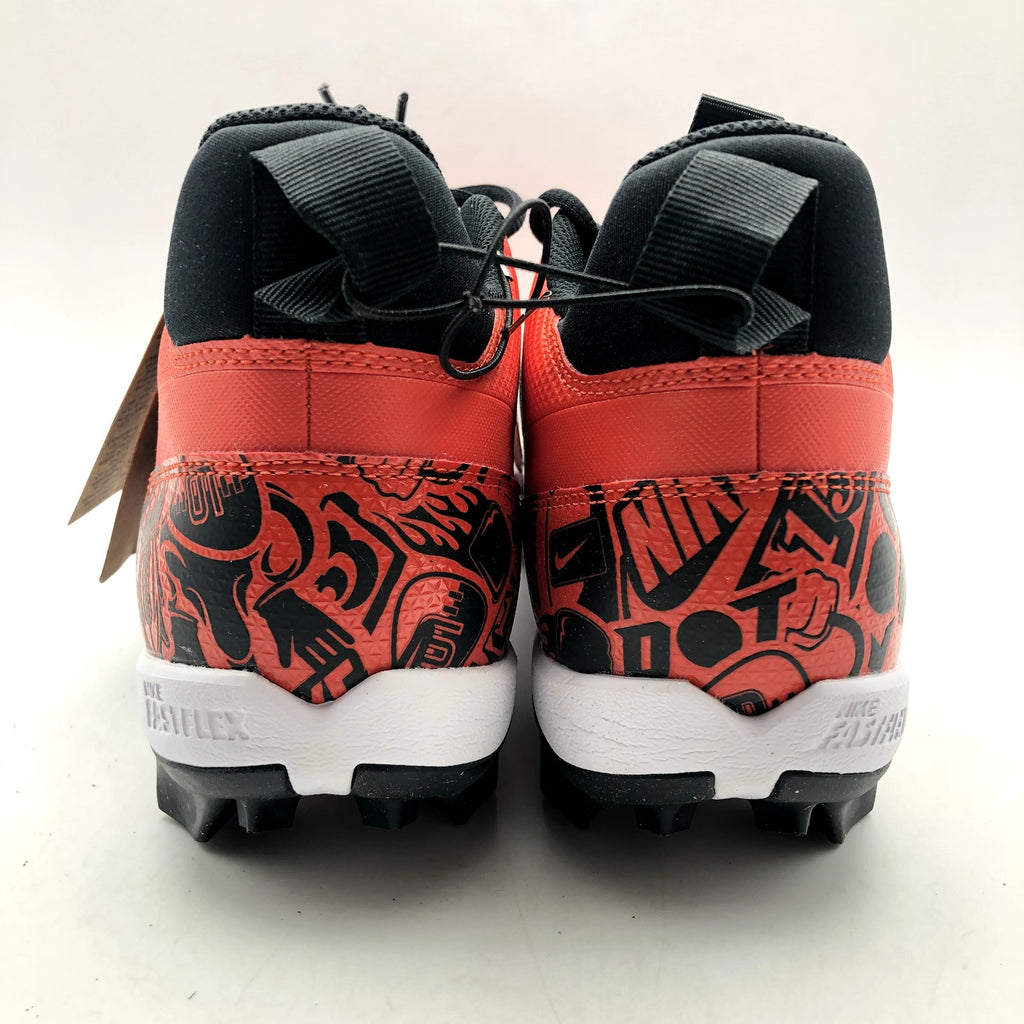 Nike Men's Alpha Menace 4 Shark SE Football Cleats Size 12 Red Black NWOB