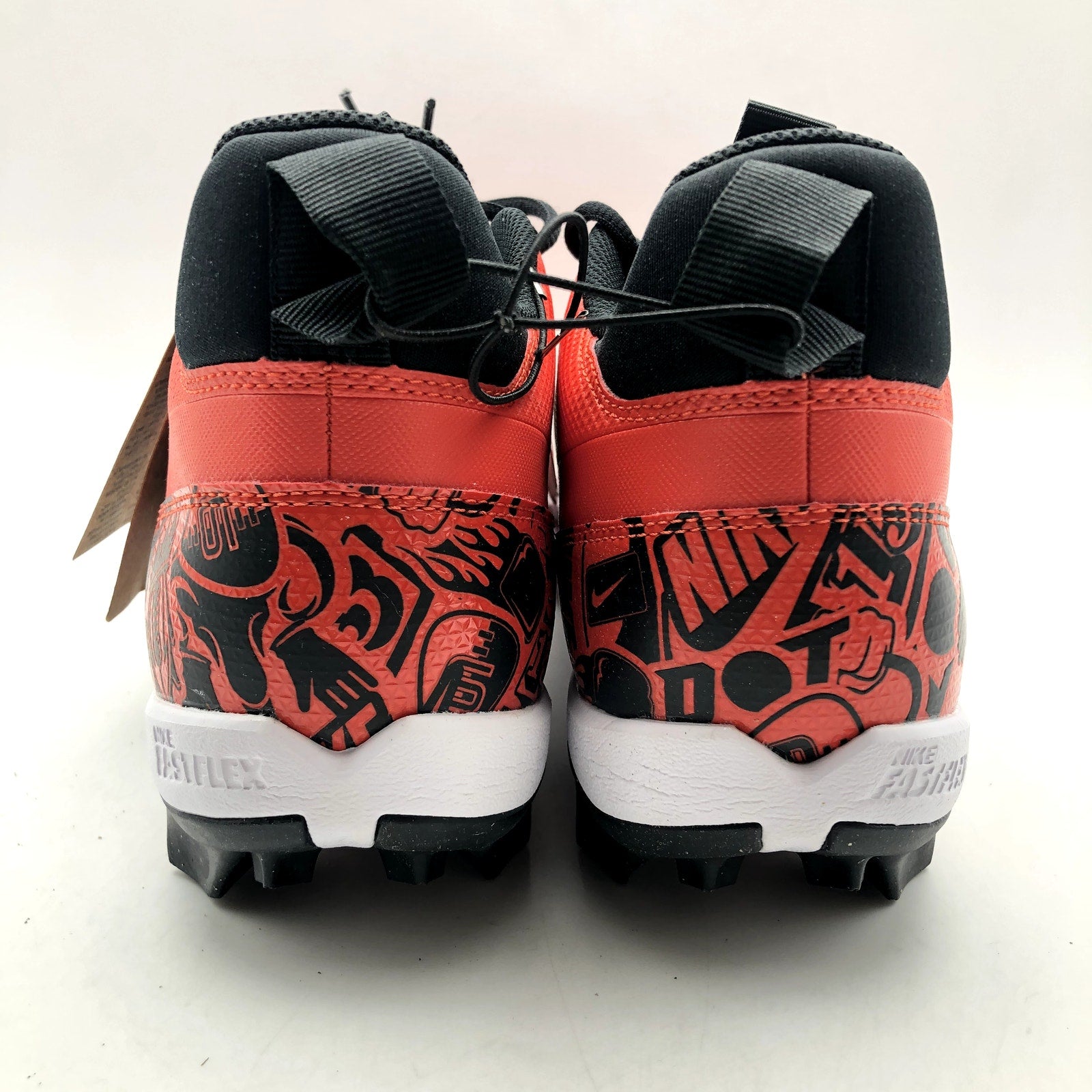 Nike Men's Alpha Menace 4 Shark SE Football Cleats Size 12 Red Black NWOB